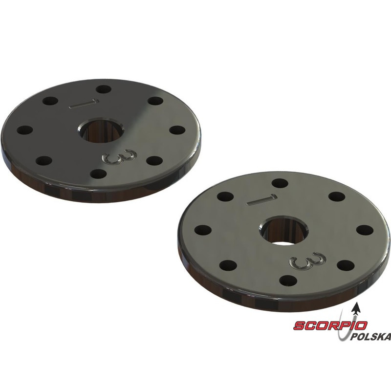 Arrma tłok amortyzatora, stożkowy, CNC, 8x1.3mm (2)