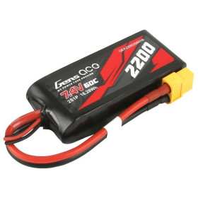 GENS ACE Akumulator LiPo 7,4V 2200mAh 60C 2S do 1/16 1/18 XT60