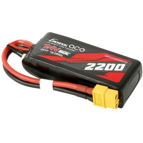 GENS ACE Akumulator LiPo 7,4V 2200mAh 60C 2S do 1/16 1/18 XT60