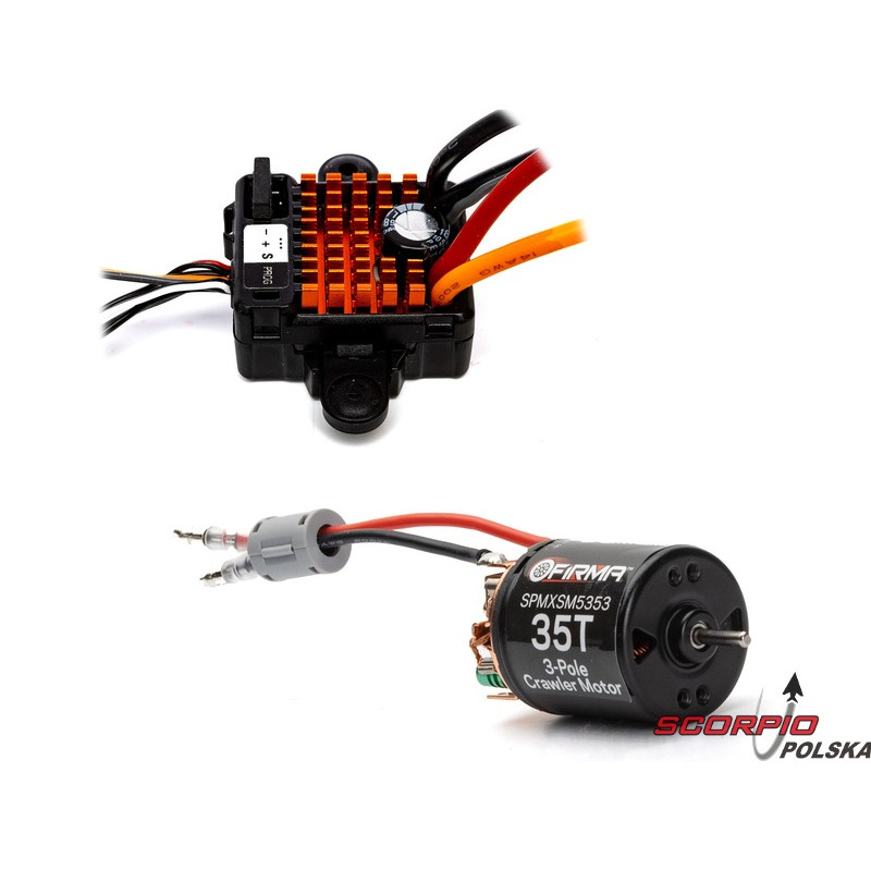 SPEKTRUM silnik trójfazowy Firma 540 35T + 70A regulator