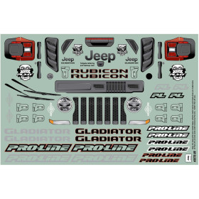 PRO-LINE Karoseria Jeep Gladiator Rubicon (Transparentna) do Stampede, Granite