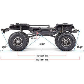 TRAXXAS Auto TRX-4 High Trail Chevrolet K10 1979 (czerwony)