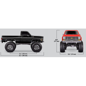 TRAXXAS Auto TRX-4 High Trail Chevrolet K10 1979 (czerwony)