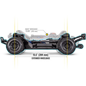 TRAXXAS Maxx Slash 4WD VXL 6S 1/8 + TSM (Niebieski)