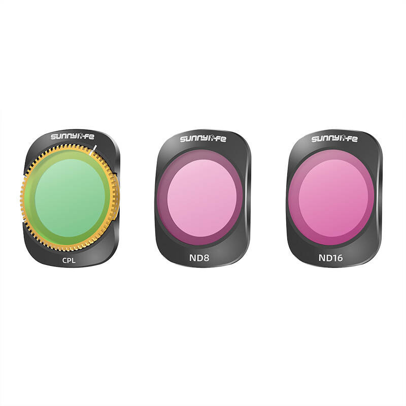 SUNNYLIFE Zestaw filtrów CPL, ND8, ND16 do DJI Osmo Pocket 3