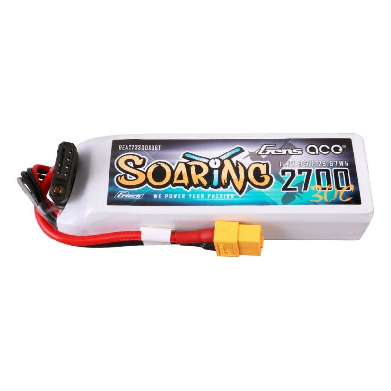 GENS ACE Akumulator LiPo Soaring 2700mAh 11.1V 30C 3S1P XT60 G-Tech