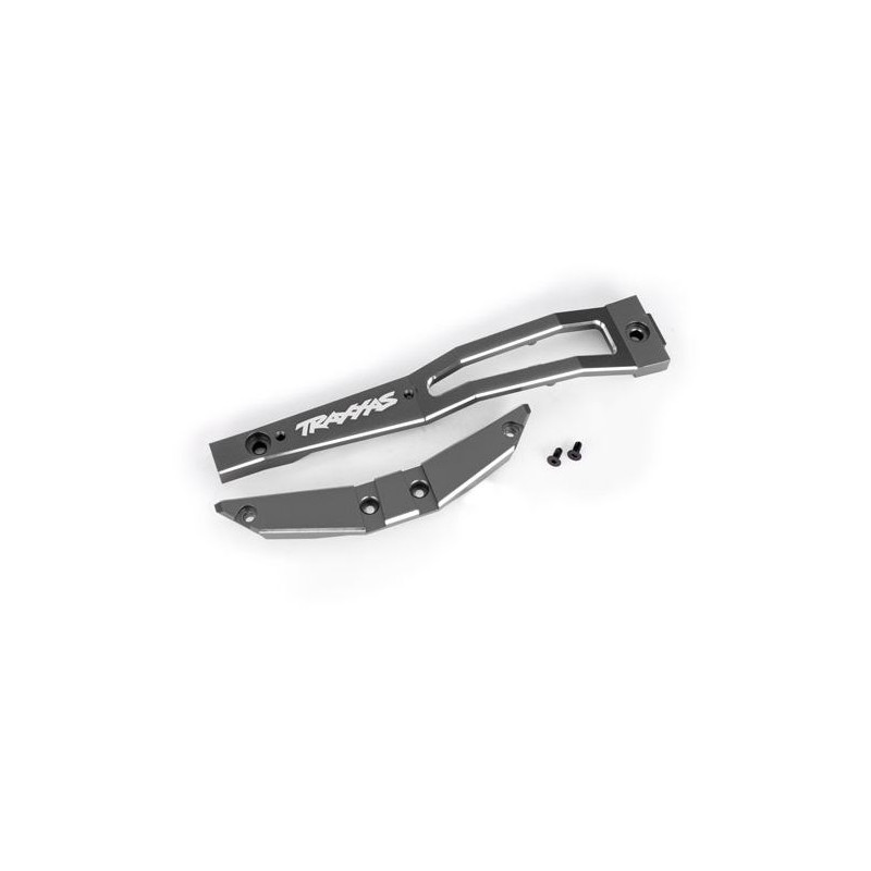 TRAXXAS Aluminiowe wzmocnienie podwozia do Maxx Slash (szare)