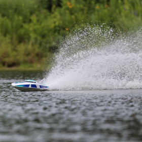 Łódź wyścigowa PROBOAT Sonicwake V2 36" Self-Righting BL RTR biały
