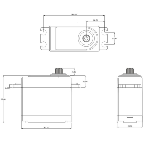 SRT Serwo W25 HV 72g (25kg/0,14sec) Wodoodporne