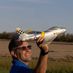 E-flite F-86 Sabre 30mm EDF Jet AS3X SAFE SELECT BNF Basic