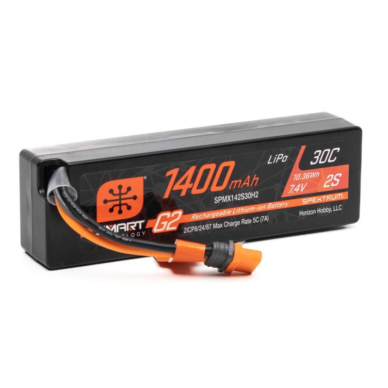 SPEKTRUM Smart G2 LiPol 7.4V 1400mAh 2S 30C IC2