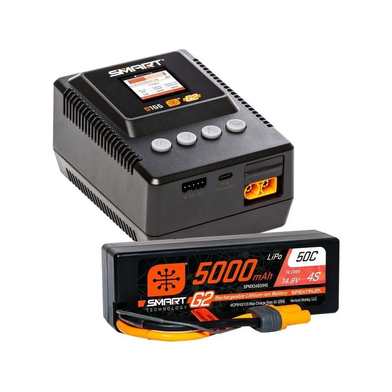 SPEKTRUM Smart Powerstage 14,8V LiPo 5000mAh 4S + ładowarka S155