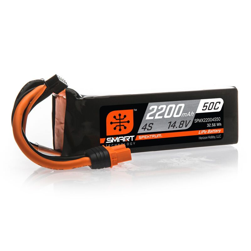 SPEKTRUM Smart LiPol 2200mAh 4S 14.8V 50C IC3