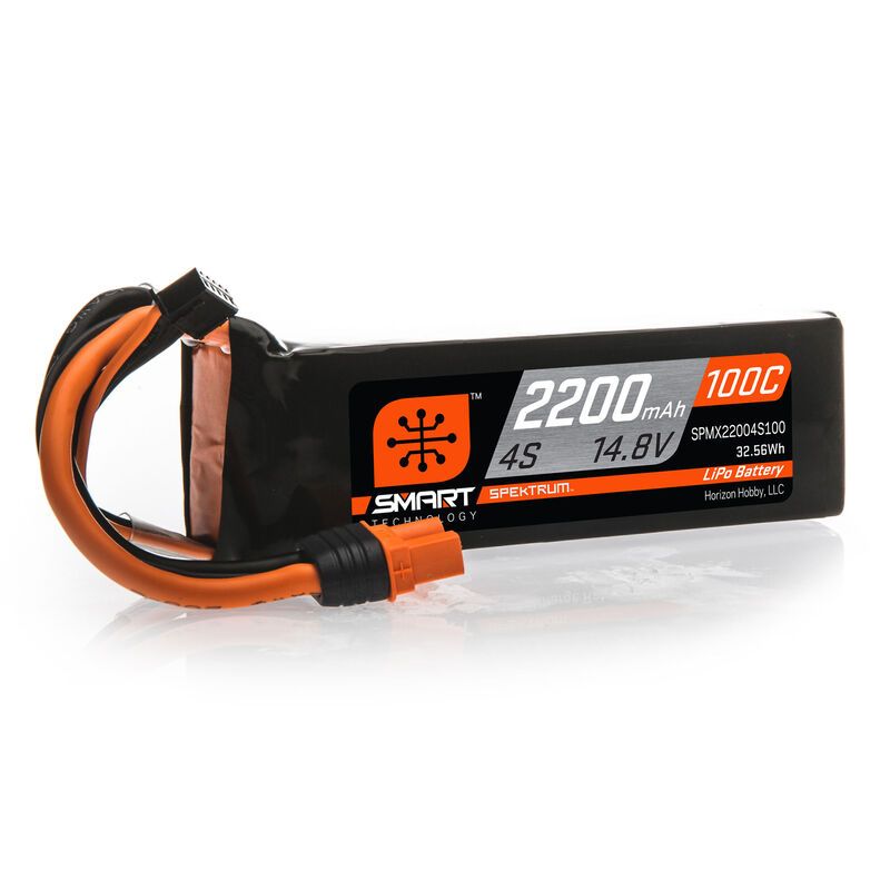 SPEKTRUM Smart LiPol 2200mAh 4S 14.8V 100C IC3