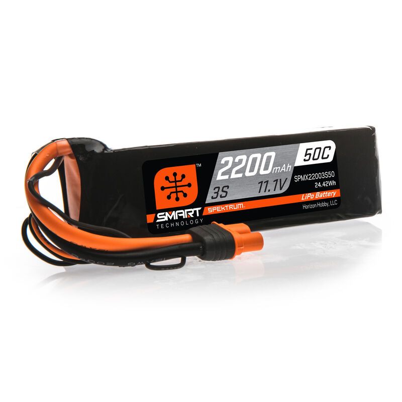 SPEKTRUM Smart LiPol 2200mAh 3S 11.1V 50C IC3