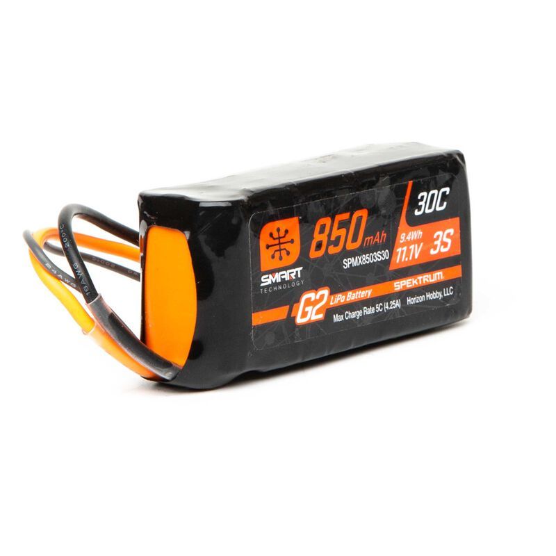 SPEKTRUM Smart G2 LiPol 11.1V 850mAh 3S 30C IC2