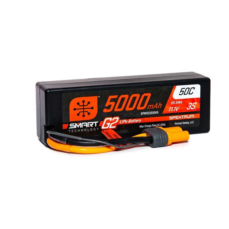 SPEKTRUM Smart G2 LiPol 11.1V 5000mAh 50C HC IC5