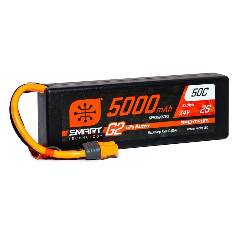 SPEKTRUM Smart G2 LiPol 7.4V 5000mAh 50C HC IC3