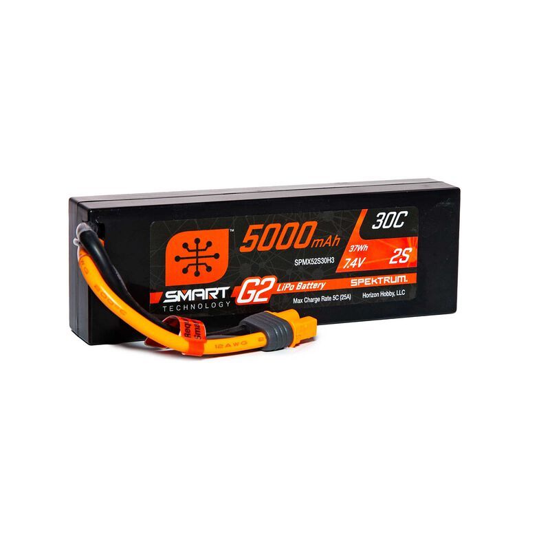 SPEKTRUM Smart G2 LiPol 7.4V 5000mAh 30C HC IC3