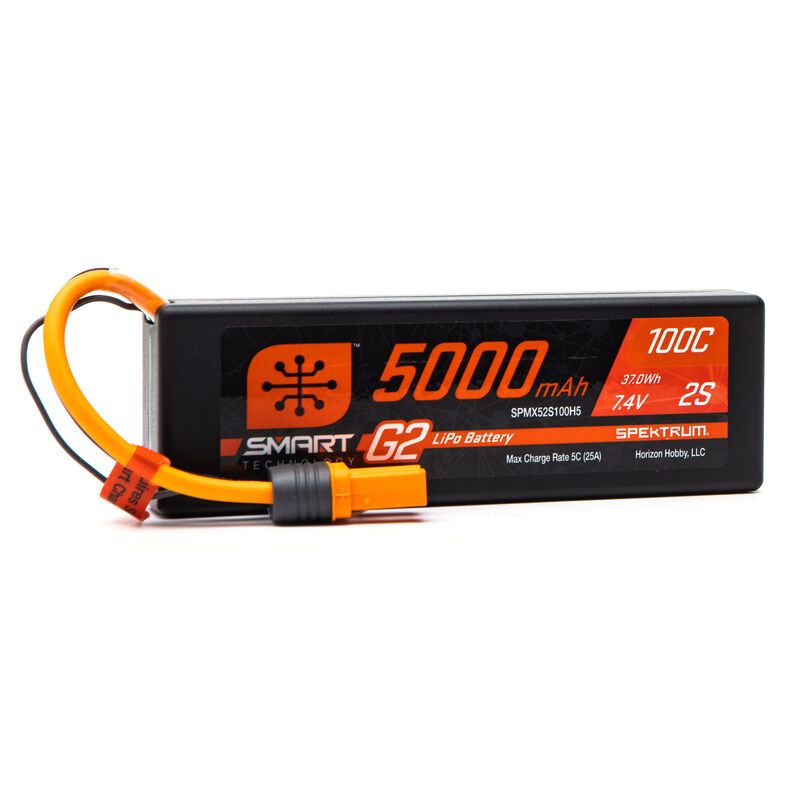 SPEKTRUM Smart G2 LiPol 7.4V 5000mAh 100C HC IC5