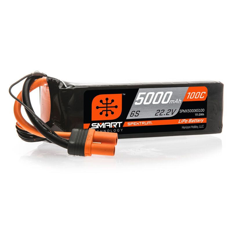 SPEKTRUM Smart LiPol 5000mAh 6S 22.2V 100C IC5
