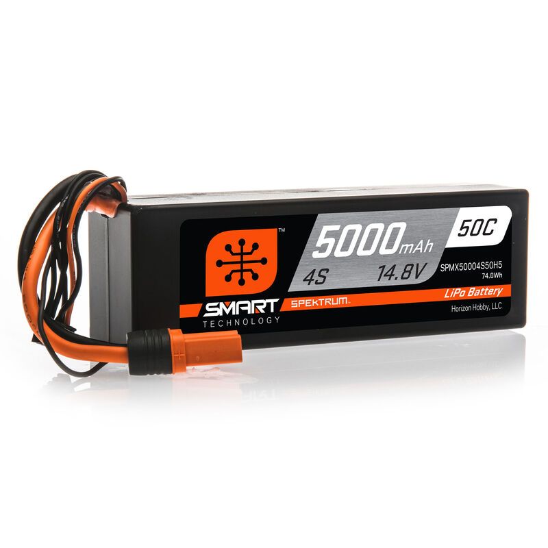 SPEKTRUM Smart LiPol Car 5000mAh 4S 14.8V 50C HC IC5