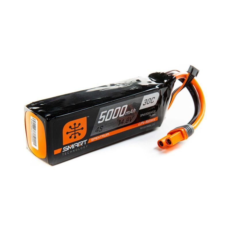 SPEKTRUM Smart LiPol 5000mAh 4S 14.8V 30C IC5