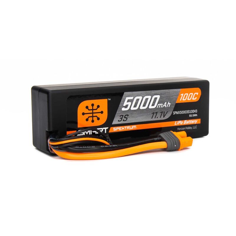 SPEKTRUM Smart LiPol Car 5000mAh 3S 11.1V 100C HC IC3
