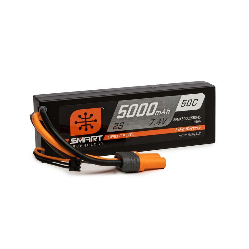 SPEKTRUM Smart LiPol Car 5000mAh 2S 7.4V 50C HC IC5