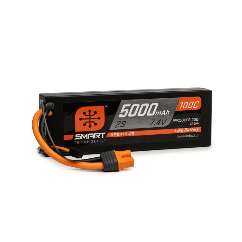 SPEKTRUM Smart LiPol Car 5000mAh 2S 7.4V 100C HC IC3