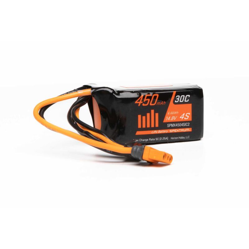 SPEKTRUM Smart LiPol 14.8V 450mAh 30C IC2