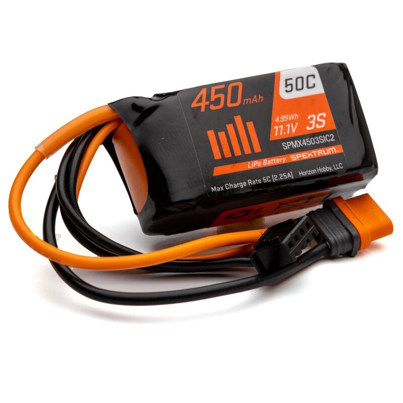 SPEKTRUM Smart LiPol 11.1V 450mAh 50C IC2