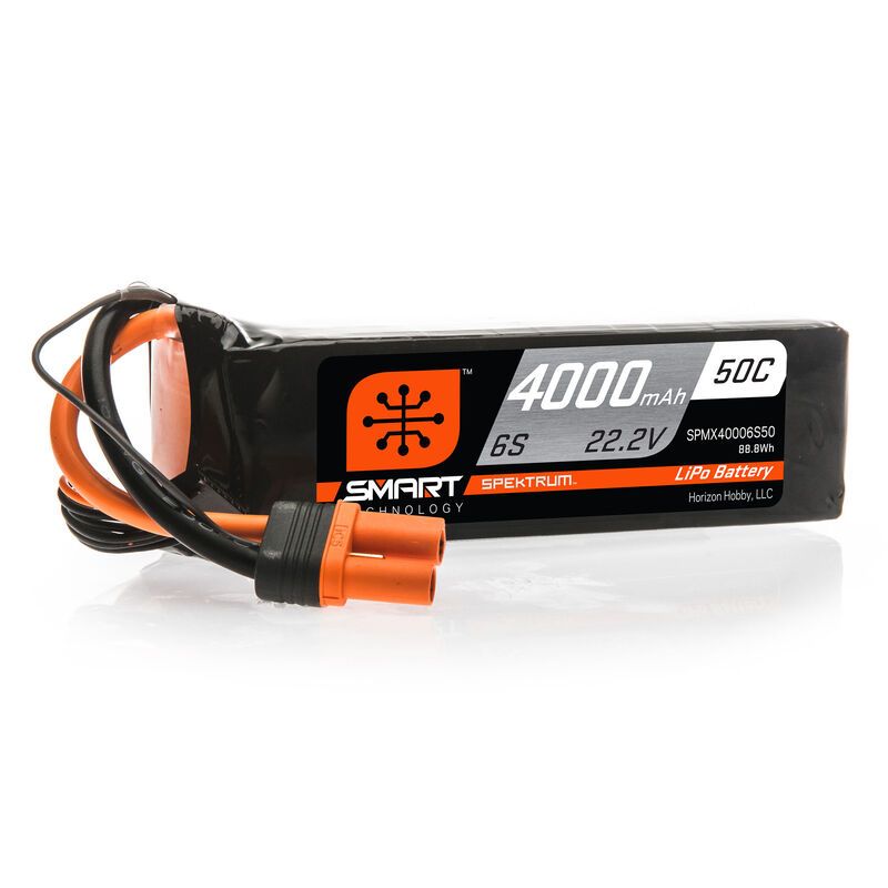 SPEKTRUM Smart LiPol 4000mAh 6S 22.2V 50C IC5