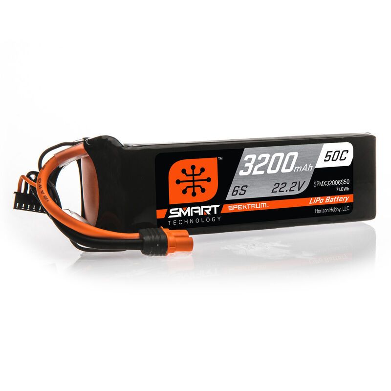 SPEKTRUM Smart LiPol 3200mAh 6S 22.2V 50C IC3