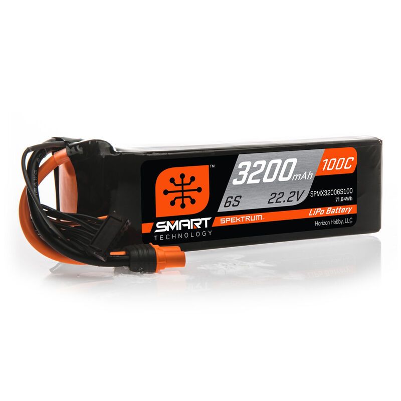 SPEKTRUM Smart LiPol 3200mAh 6S 22.2V 100C IC3