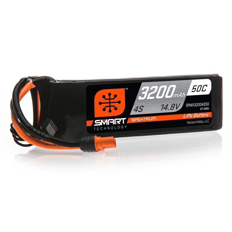 SPEKTRUM Smart LiPol 3200mAh 4S 14.8V 50C IC3