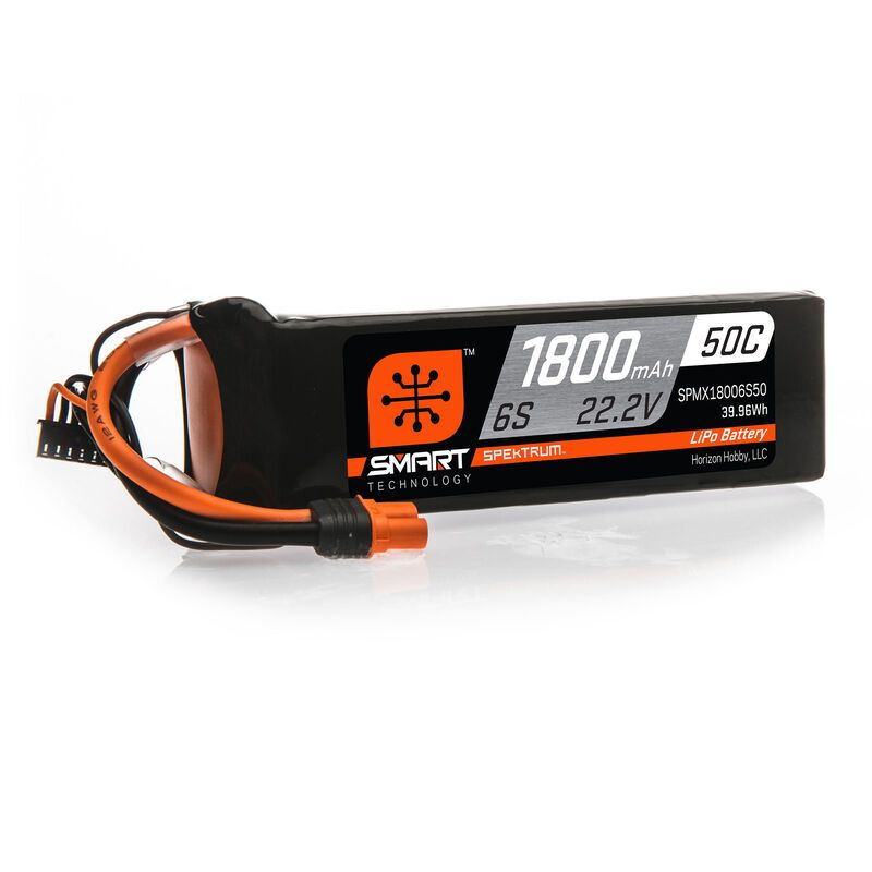 SPEKTRUM Smart LiPol 1800mAh 6S 22.2V 50C IC3