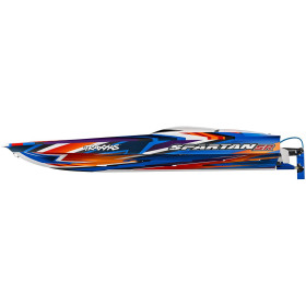 Łódź wyścigowa TRAXXAS Spartan SR + Stablilizacja TSM + TQi (Pomarańczowy)
