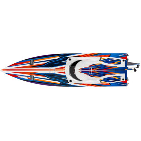 Łódź wyścigowa TRAXXAS Spartan SR + Stablilizacja TSM + TQi (Pomarańczowy)