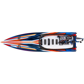Łódź wyścigowa TRAXXAS Spartan SR + Stablilizacja TSM + TQi (Pomarańczowy)