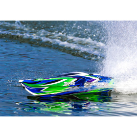 Łódź wyścigowa TRAXXAS Spartan SR + Stablilizacja TSM + TQi (Zielony)