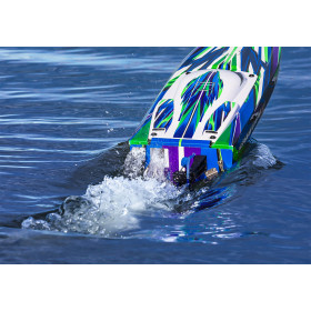 Łódź wyścigowa TRAXXAS Spartan SR + Stablilizacja TSM + TQi (Zielony)