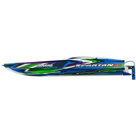 Łódź wyścigowa TRAXXAS Spartan SR + Stablilizacja TSM + TQi (Zielony)
