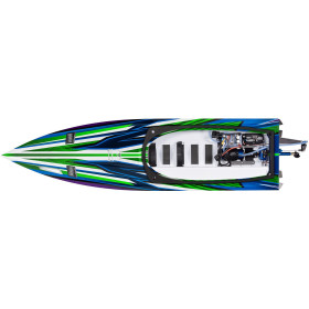 Łódź wyścigowa TRAXXAS Spartan SR + Stablilizacja TSM + TQi (Zielony)