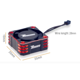 SURPASS HOBBY Rocket-RC Wentylator aluminiowy 25mm 32000RPM (Czerwony)