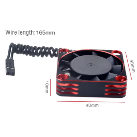 SURPASS HOBBY Rocket-RC Wentylator aluminiowy 40mm 16000RPM (Czerwony)