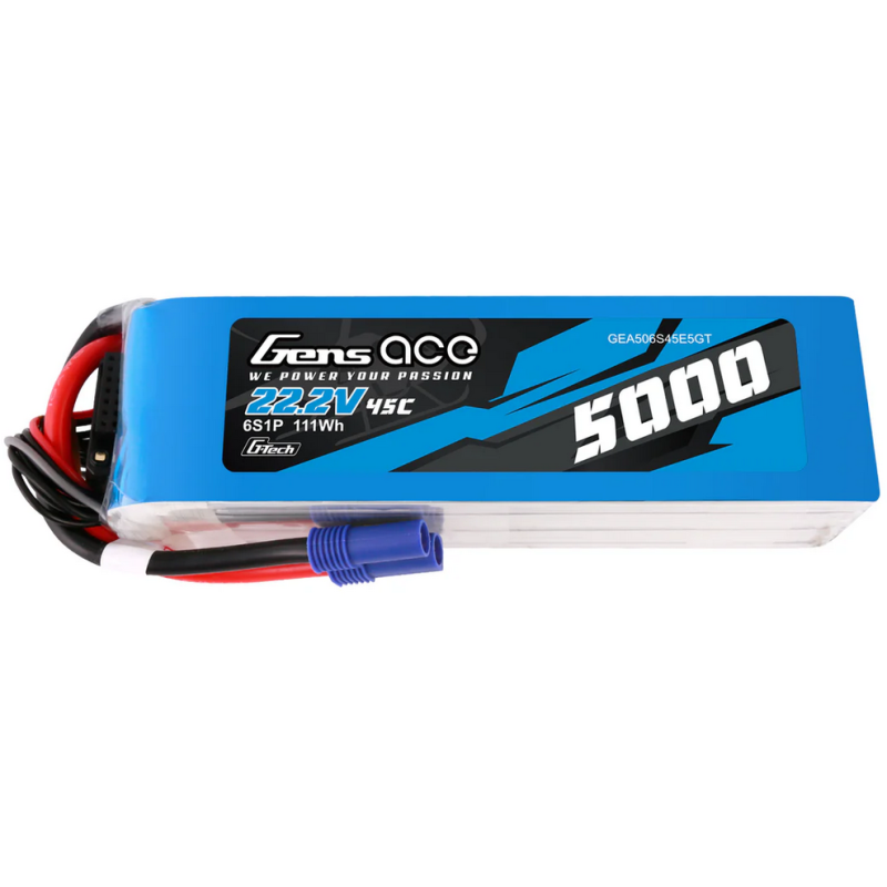 GENS ACE Akumulator LiPo 5000mAh 22.2V 45C 6S1P EC5 G-Tech