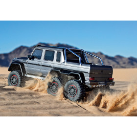 TRAXXAS TRX-6 Mercedes-Benz G63 AMG 6x6 1/10 RTR Clipless (Srebrny)