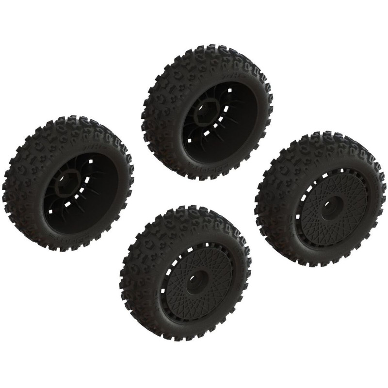 ARRMA Koła 4szt. 1/18 dBoots '2-HO' do Arrma Typhon GROM