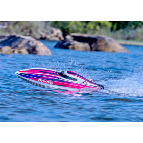 Łódź wyścigowa TRAXXAS Disruptor 4S + Self-Righting (Różowy)